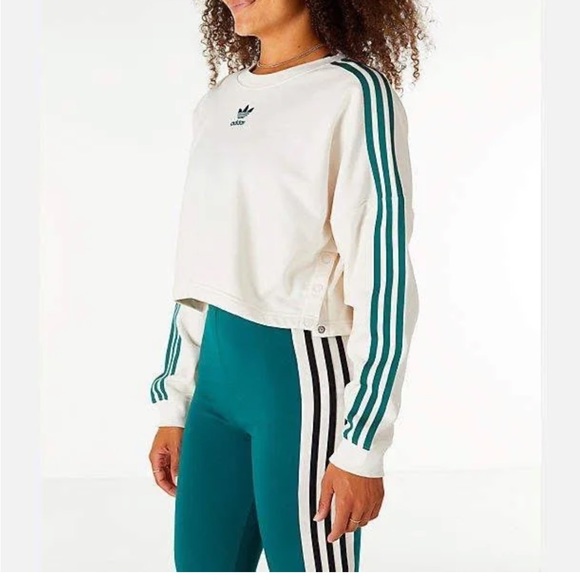 Adidas Cropped Crewneck - Picture 1 of 4